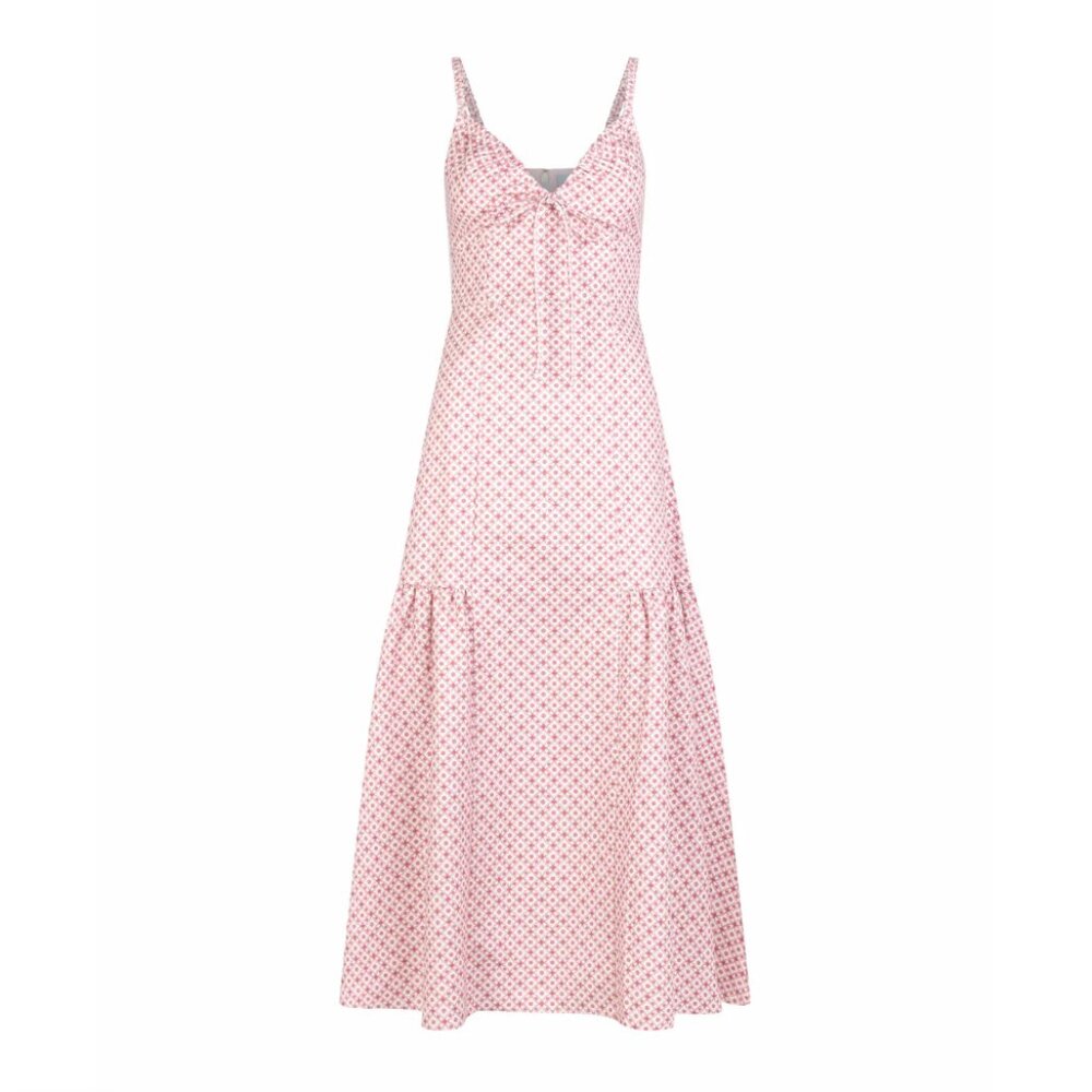 Hill House Home Lillie Dress - Rose Circular Lattice